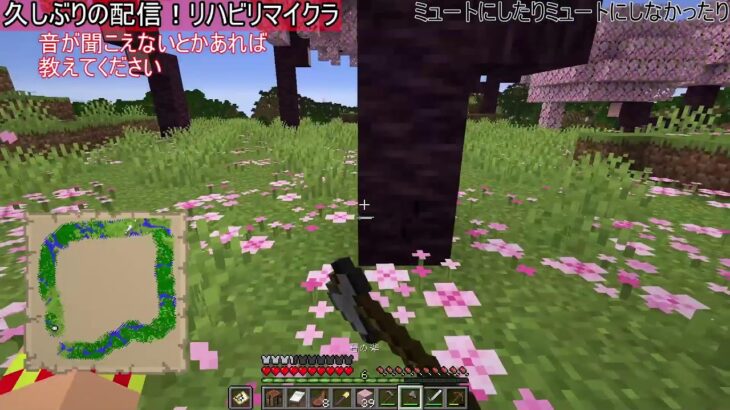 【マインクラフト】久しぶりの配信！！リハビリバニラマイクラ