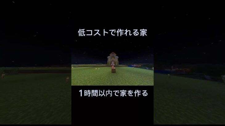 1時間以内で家を作る  #マイクラ #マインクラフト  #minecraft