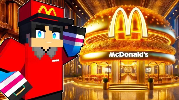 100円VS100億円のマクドナルド作り対決　建築チャレンジ【 マイクラ / マインクラフト 】