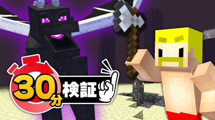 30分検証！ドズル社はエンドラ討伐どこまでできる！？【マイクラ】