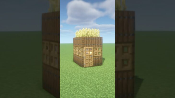 【マイクラ】簡単に作れる3×2の初期拠点【マインクラフト】【Minecraft】 #minecraft #マイクラ #マインクラフト #shorts