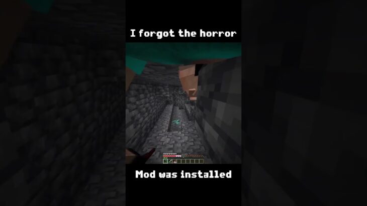 I forgot this Minecraft horror mod was installed…