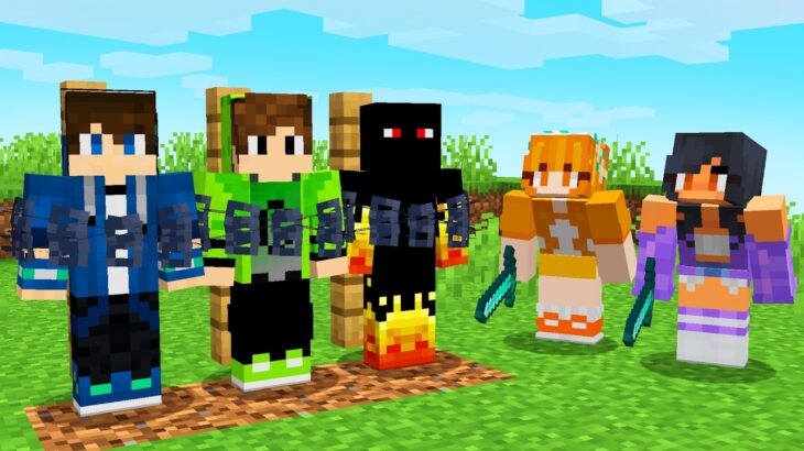 MENINOS VS MENINAS NO MINECRAFT!