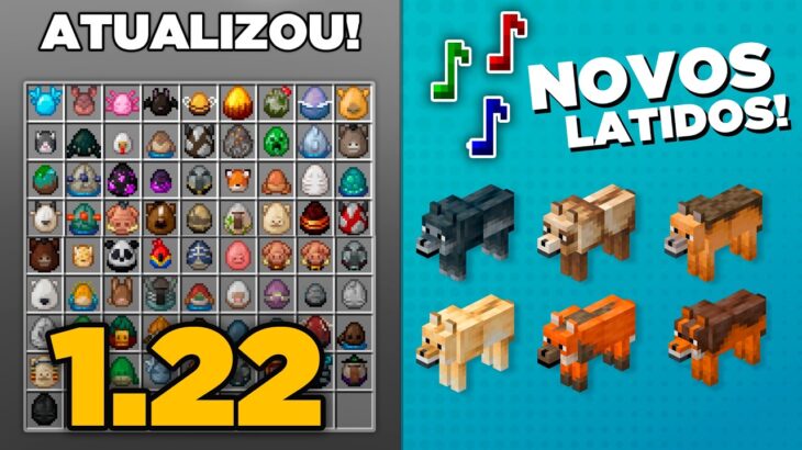 MINECRAFT 1.22 – NOVOS OVOS e MAIS NOVIDADES CHEGOU NA ATUALIZAÇÃO!