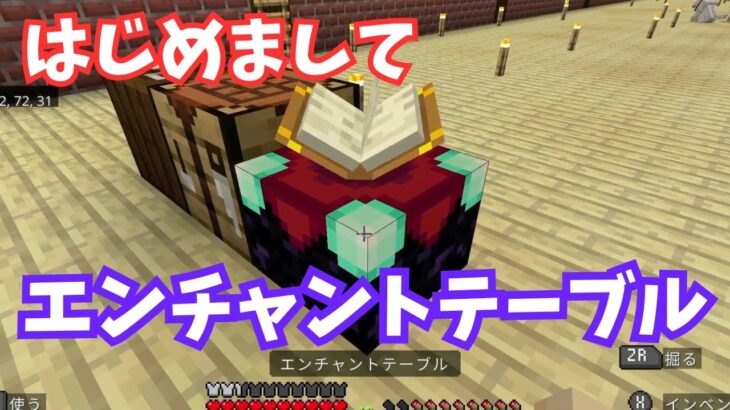 はじめてのエンチャント【Minecraft/マインクラフト】