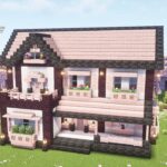 【マインクラフト】ペールオークと桜の家の作り方 【マイクラ建築】【Minecraft】