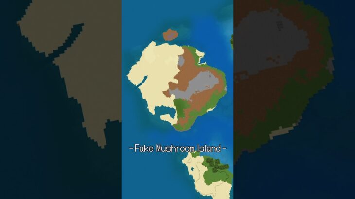 島を整地して偽キノコ島を作るタイムラプス【Minecraft】 #Shorts #マイクラ #minecraft #マインクラフト #マイクラ建築