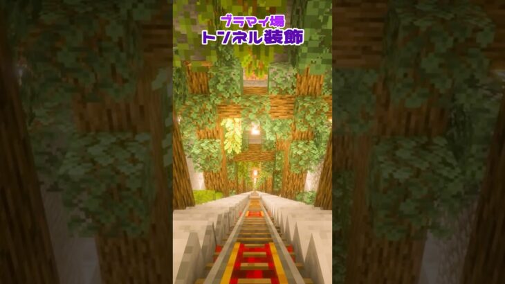 【Minecraft】ブラマイ場トンネル装飾！ #minecraft #マインクラフト #マイクラ #shorts  #ショート動画 #マイクラ建築