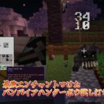 【Minecraft/マインクラフト】アドオン　ホラーサバイバルを入れてみた　#8 エンチャント攻撃力Xを付けたバンパイアハンターボウを試し打ち！