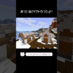 凍った海沿いの村を建築したよ！【Minecraft】【#Shorts】 #マイクラ #マインクラフト #minecraft