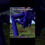 SHIN SONIC VS WITHER IN MINECRAFT #minecraft #shorts