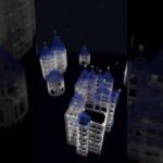 【マイクラ 建築 ガラスの家】幻想的な夜　マイクラ #minecraft #マインクラフト #マイクラ建築