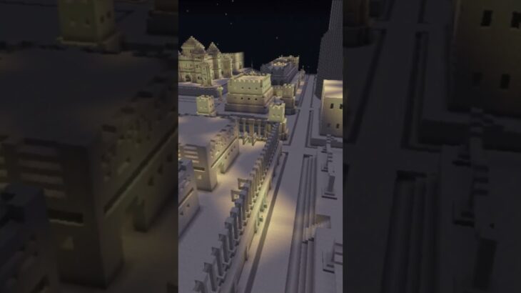 【マイクラ 建築 砂漠】砂漠の夜を作る　#minecraft #マインクラフト #マイクラ建築