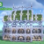 【マインクラフト】ペールオークを使ったお城風の家作り方（洋風建築）