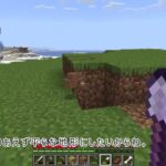 【マインクラフト】その６　木の伐採と家づくりを始める。