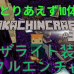 【マインクラフト】たかちんクラフト＃34　ネザライト装備10体分フルエンチャントしてみた