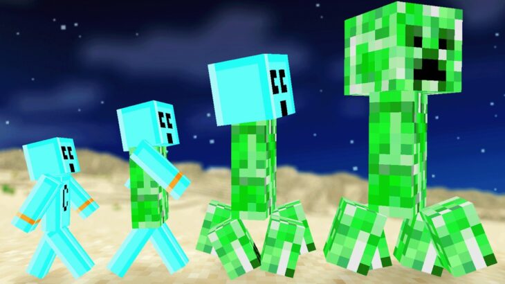 Evolving as a CREEPER in Minecraft