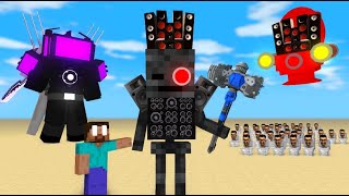 FUNNY SPRUNKI TITAN Minecraft Mobs Incredibox vs Toilet Maizen Minecraft Animation