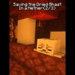 Freeing the Dried Ghast into Overworld! Ghastling Phase #minecraft #update #mojang #tiktok #trend