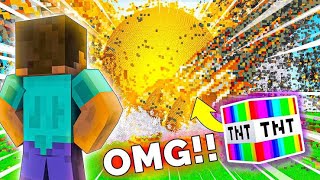 I DESTROYED BIGGEST BUILDS WITH TNT IN MINECRAFT