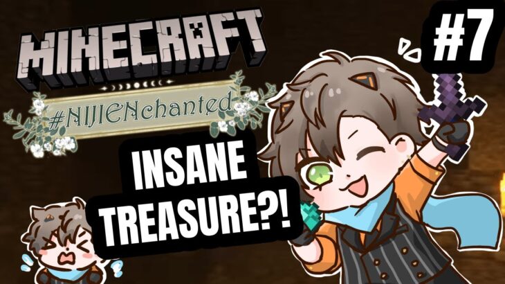 I WANT CRAZY TREASURE!! #NIJIENchanted #7 【 MINECRAFT 】 【 NIJISANJI EN | Alban Knox 】