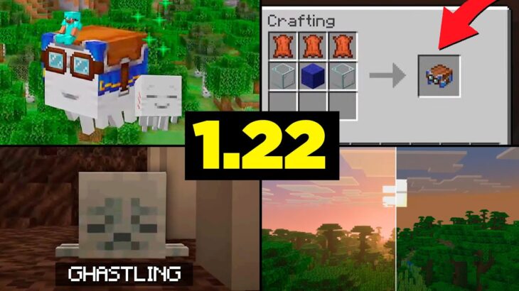 MINECRAFT 1.22 – NOVO MOB GHASTLING, SHADERS OFICIAL e MAIS NOVIDADES!