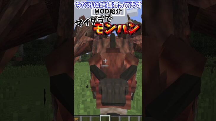 【マイクラ】モンハンのできるMODを紹介！！【Qula】 #マイクラ #ゆっくり実況 #ゆっくり実況 #minecraft #マインクラフト #mod紹介 #shorts