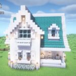 【マイクラ建築】ペールオークの家の作り方(洋風建築)【マインクラフト】【Minecraft】
