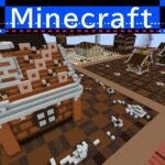 【マイクラ 建築 お菓子の家】お菓子の家 Minecraft　マイクラ　かわいい建物