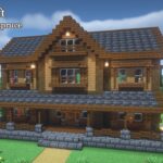 【マインクラフト】ダークオークとトウヒの家の作り方【マイクラ建築】【Minecraft】