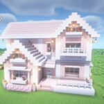 【マインクラフト】ペールオークと桜の家の作り方【マイクラ建築】【Minecraft】