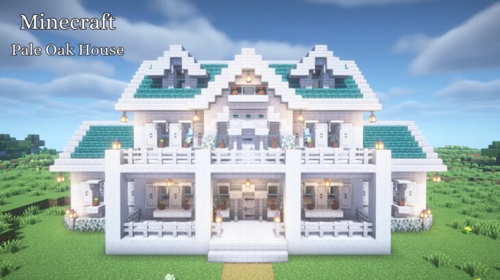 【マイクラ建築】ペールオークの家の作り方【マインクラフト】【Minecraft】