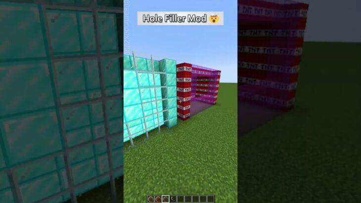 Minecraft Hole Filler Mod🤯 #minecraft #shorts