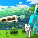 Minecraft House DESTROYED by MEGA TSUNAMI! (Realistic Gameplay)