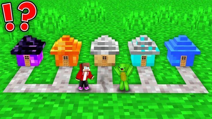 Minecraft Maizen! で JJ と Mikey はどんな小さな家を選ぶのでしょうか。