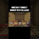 Minecraft funniest moment with villagers#funny #minecraft #funniest #moment