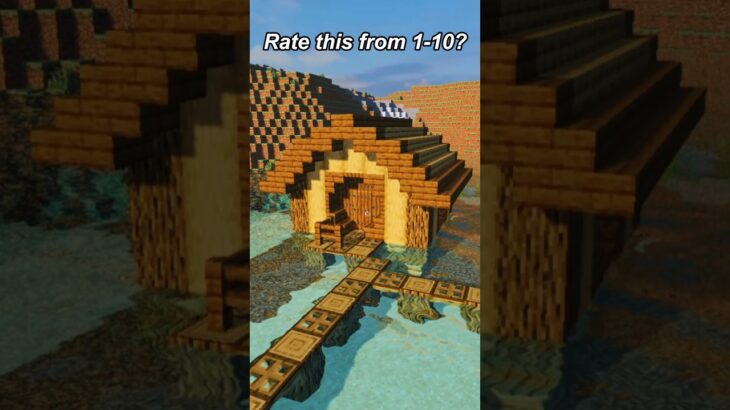 Minecraft wooden lake house #shorts #minecraft #minecraftbuilding