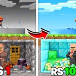 Rs1 vs Rs1,00,000 Luxury Items Mining Challenge in Minecraft..