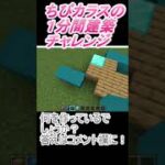 ＃Shorts  ＃ちびカラス262【1分間建築チャレンジ】＃91　＃Vtuber #小学生vtuber #関西弁 #Minecraft 　#マインクラフト