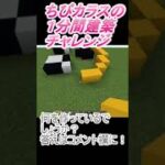 ＃Shorts  ＃ちびカラス270【1分間建築チャレンジ】＃99　＃Vtuber #小学生vtuber #関西弁 #Minecraft 　#マインクラフト