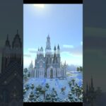 雪と氷の城 ＃Shorts ＃マイクラ建築 #マイクラ #建築 #minecraft  #minecraftbuilding  #マインクラフト ＃ペールオーク ＃城