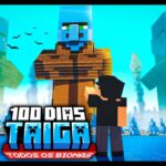 Sobrevivi 100 dias na TAIGA do Minecraft – O FILME