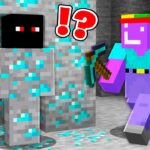 Trolei Amigo Virando Diamante no Minecraft