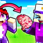 Trolling My Friend By Stealing BRAINS in Minecraft…