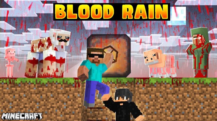 We Created BUNKER to Survive BLOOD RAIN in Minecraft @ProBoiz95