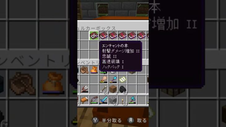 エンチャント本の収納【マイクラ統合版】適当に入れてます。 #minecraft #マイクラ #マインクラフト