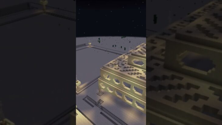 【マイクラ 建築 砂漠】砂漠の夜を作る　#minecraft #マインクラフト #マイクラ建築