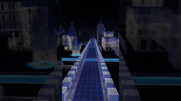 【マイクラ 建築 ガラスの家】幻想的な夜　マイクラ #minecraft #マインクラフト #マイクラ建築