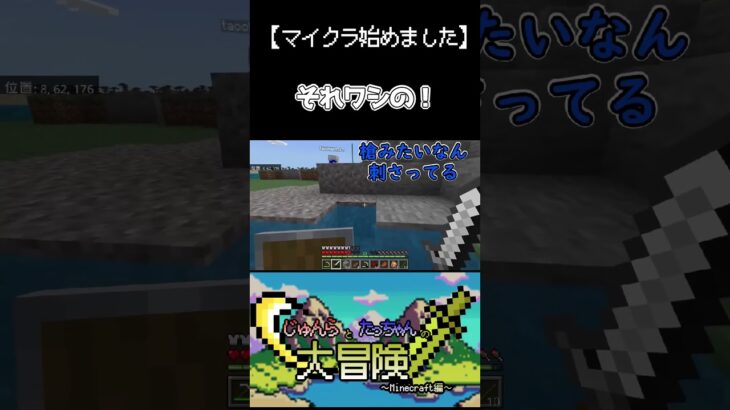 それワシの！　#minecraft #マイクラ #マイクラ実況 #Shorts  #ゲーム実況 #じゅんらとたっちゃん #切り抜き