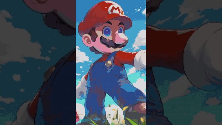 〇〇した人のマリオ #マインクラフト #マイクラ #minecraft #マリオ #pixelart #スーパーマリオ #ゆっくり実況 #ツール